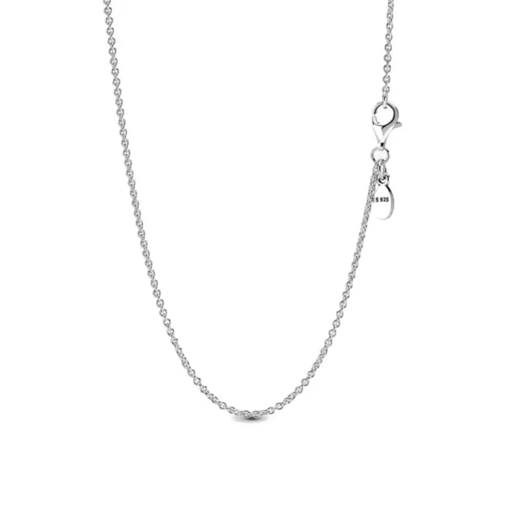 Nuevo original Plata de Ley 925 chapada brillante en forma de corazón collar pulsera mujer regalo de cumpleaños del Día de San Valentín joyería DIY