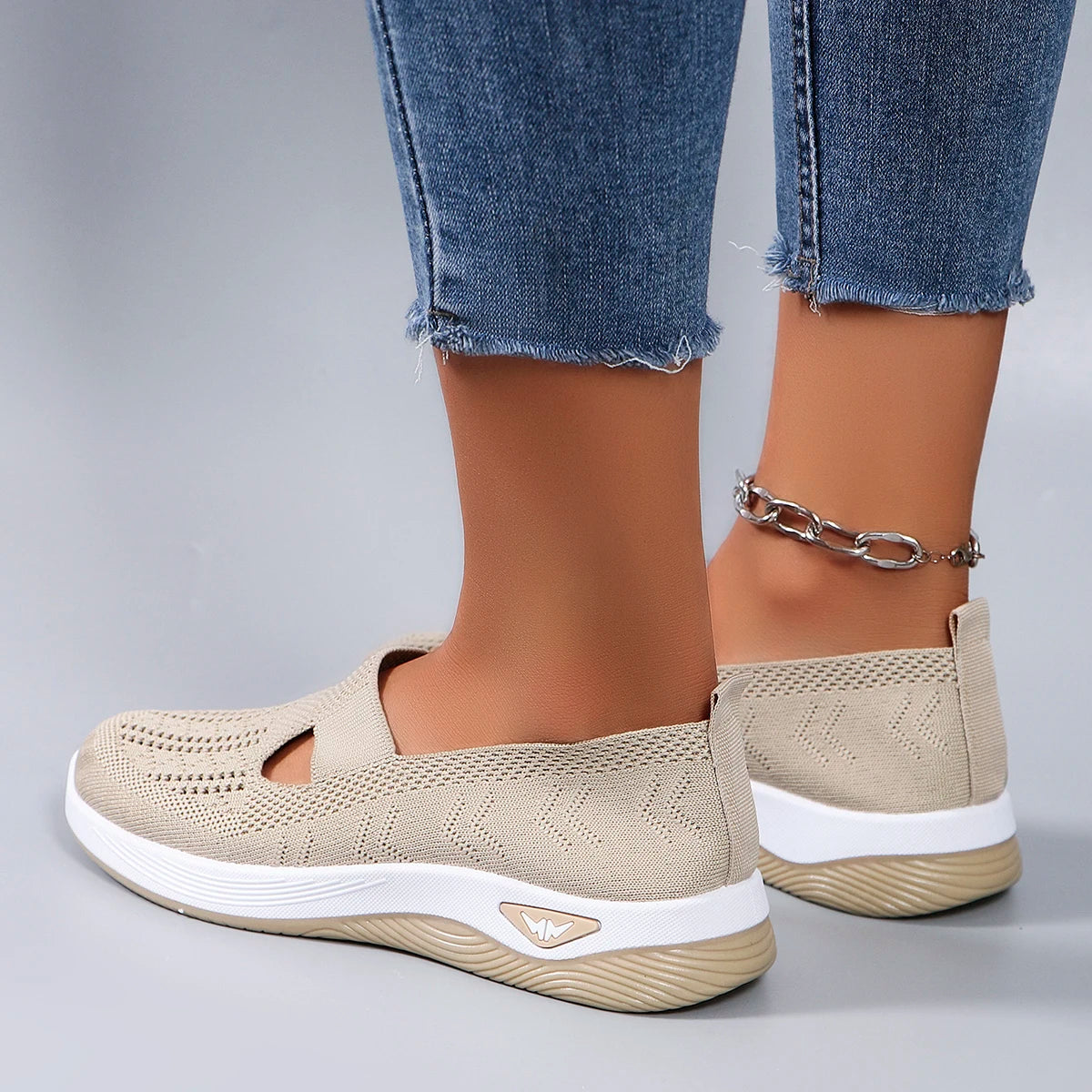 Nuevos zapatos deportivos de primavera para mujer, zapatos deportivos informales a la moda, transpirables, ligeros, antideslizantes, resistentes al desgaste, zapatos planos