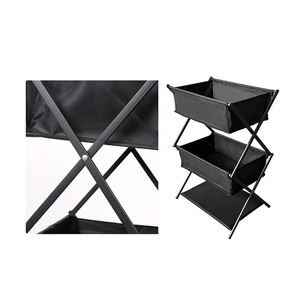 TARKA Camping nuevo estante de almacenamiento estante de almacenamiento portátil plegable de tres capas para Picnics estante de almacenamiento para barbacoa estante multifuncional