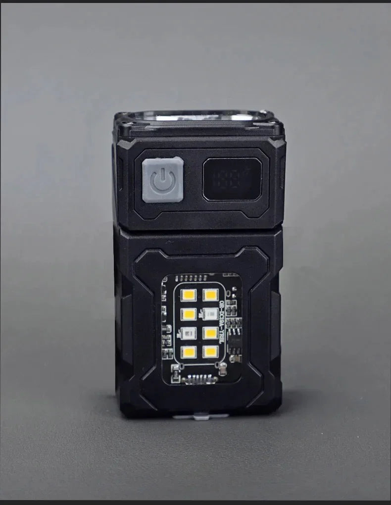 Luz de trabajo al aire libre Mini imán portátil LED USB recargable luz de Camping con mochila correa Clip herramientas de senderismo