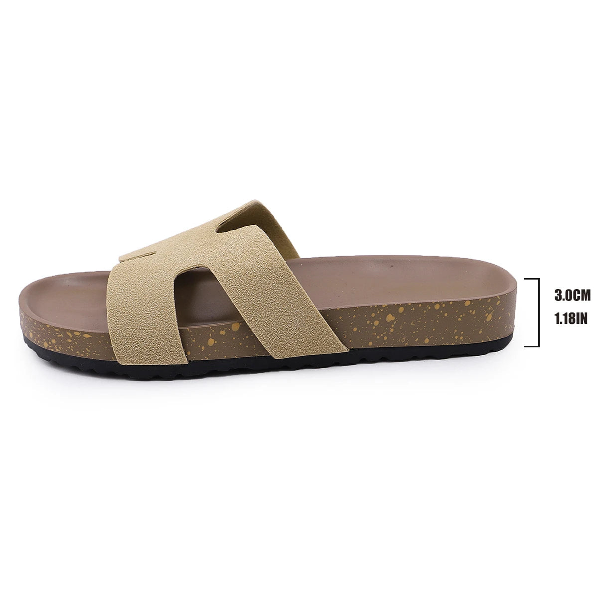 Chanclas de suela gruesa para mujer, modernas y cómodas para uso exterior, nuevo estilo de primavera y verano 2025, parte inferior alta, sandalias de playa con faldas