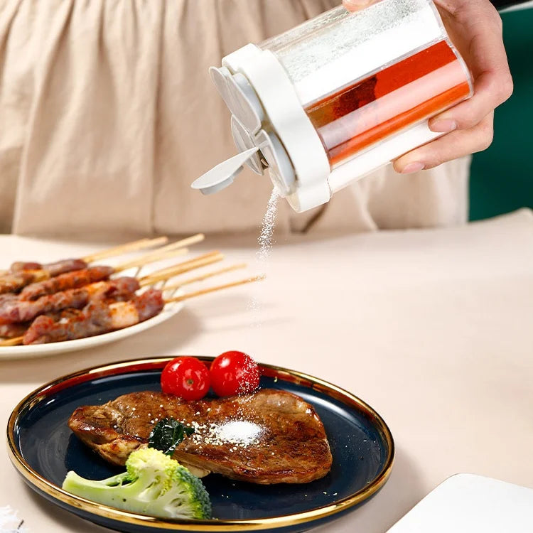 Tarro de condimentos, contenedor de plástico, botella de condimentos, organizador de especias, contenedor de condimentos para acampar al aire libre, juegos de utensilios de cocina
