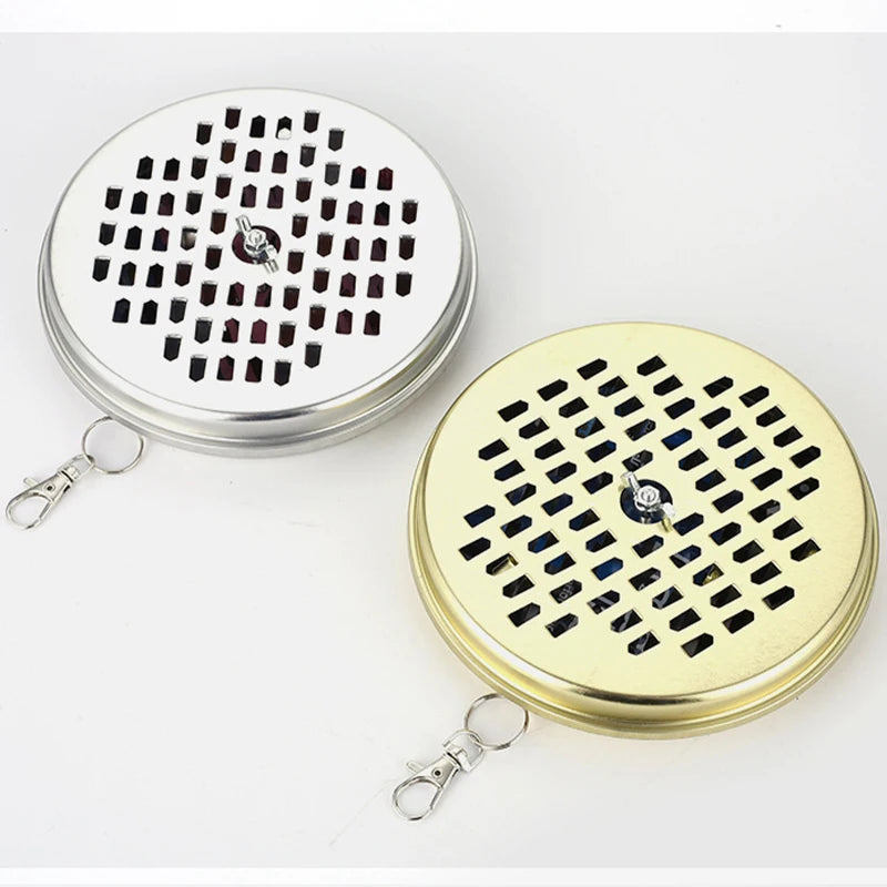 Soporte portátil para bobina de mosquitos, caja de incienso colgante, bandeja repelente en espiral ignífuga, para exteriores, interiores, camping, pesca.