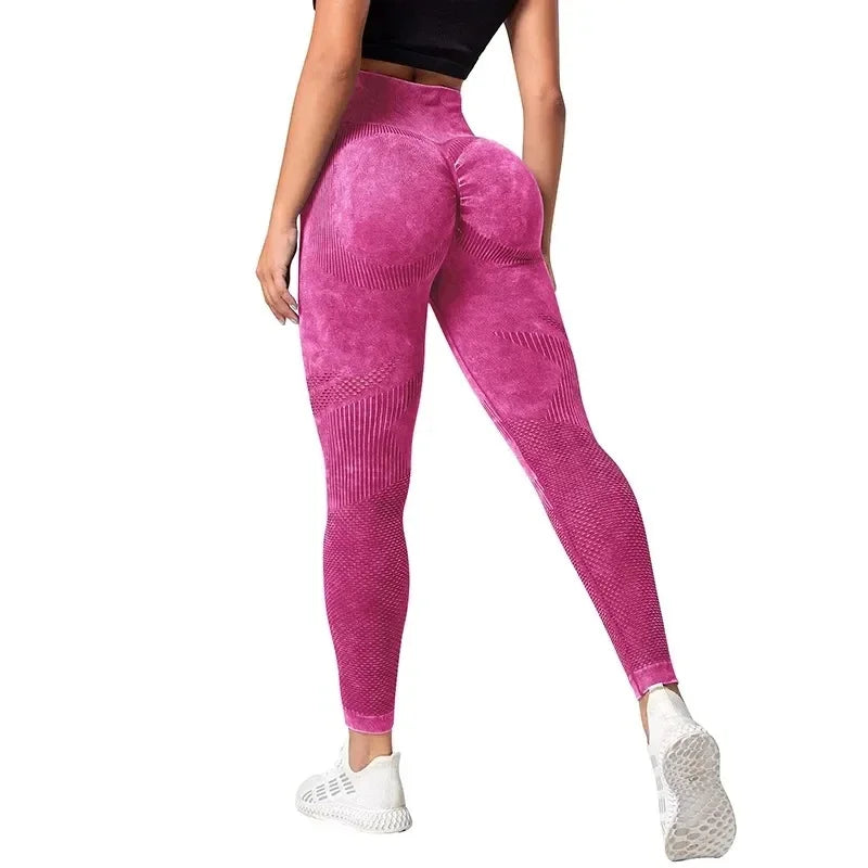 Mallas de Yoga para Mujer, pantalones de Yoga con realce de glúteos y burbujas, mallas deportivas ajustadas de cintura alta para Mujer, mallas sin costuras para gimnasio 2023