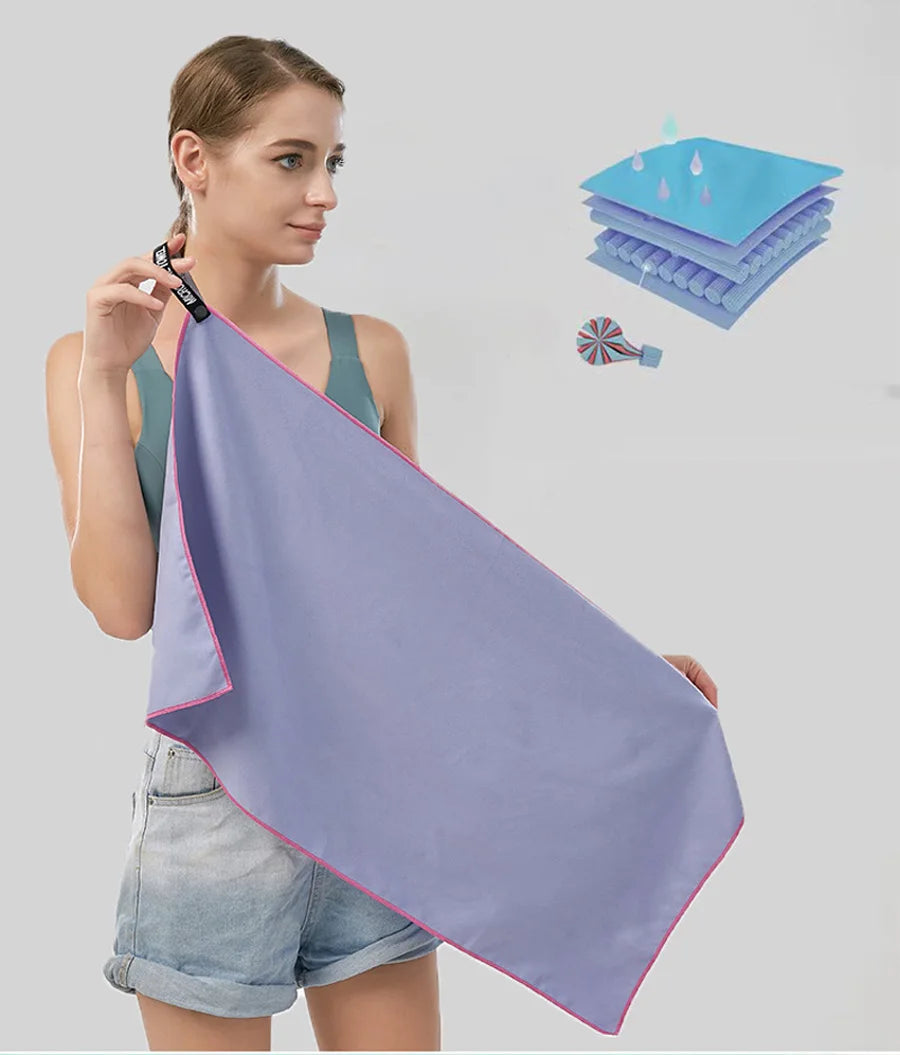 Toalla de secado rápido para acampar y senderismo, 40x80CM, baloncesto, Yoga, gimnasio, Fitness, conducción al aire libre, correr, entrenamiento, toallas para deportes de playa