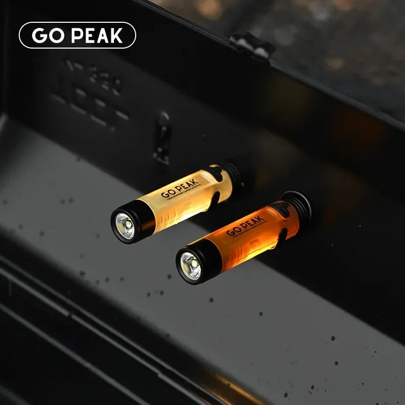 MOUNTAINHIKER-linterna LED con Clip para sombrero de bolsillo, linterna portátil recargable de larga duración con Clip, iluminación ambiental para acampar al aire libre