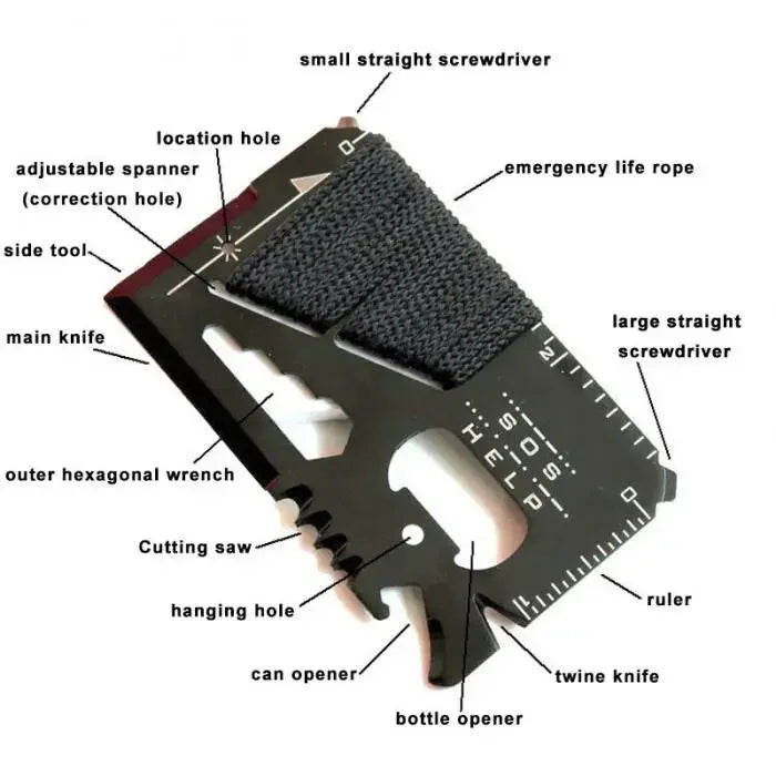 Cuchillo de caza de bolsillo multifuncional EDC, deportes al aire libre, Camping, senderismo, supervivencia SOS, rescate, herramientas de emergencia, equipo de camping MJ