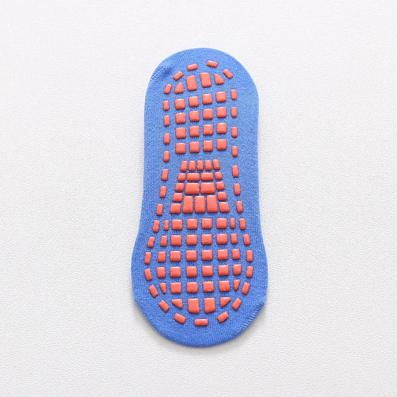 Calcetines antideslizantes para niños y adultos, calcetines de trampolín para padres e hijos, calcetines de algodón elásticos, calcetines deportivos para niños y niñas