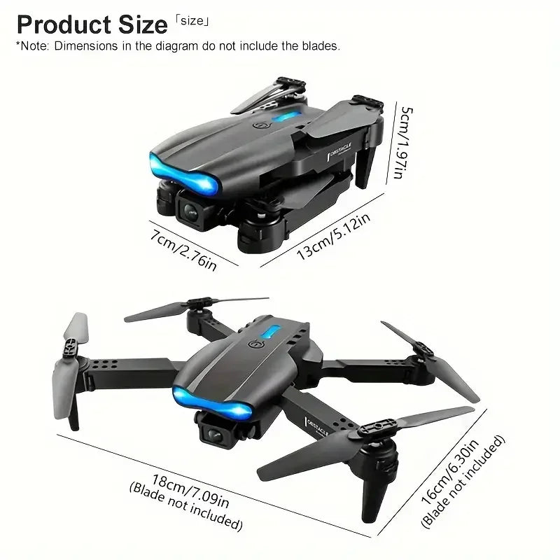 Nuevo Dron E99Pro RC 4K profesional con cámara HD gran angular de 1080P helicóptero plegable WIFI FPV altura mantener juguete de regalo