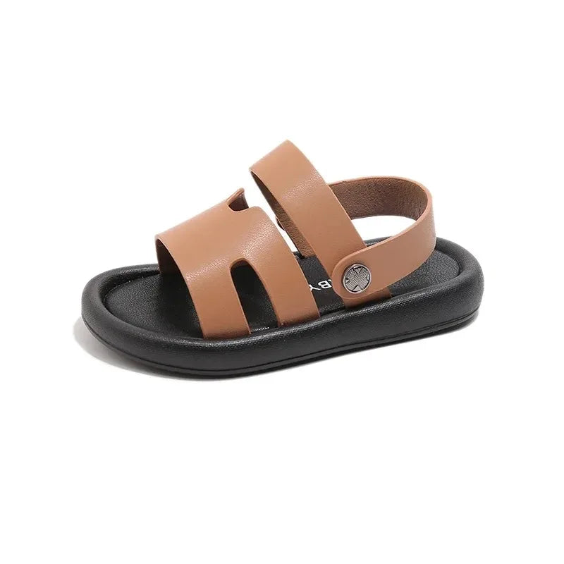 Moda Primavera niño sandalia novedad de verano zapato niño niña zapatillas fondo suave antideslizante chico zapatos bebé Velcro playa sandalia zapatillas