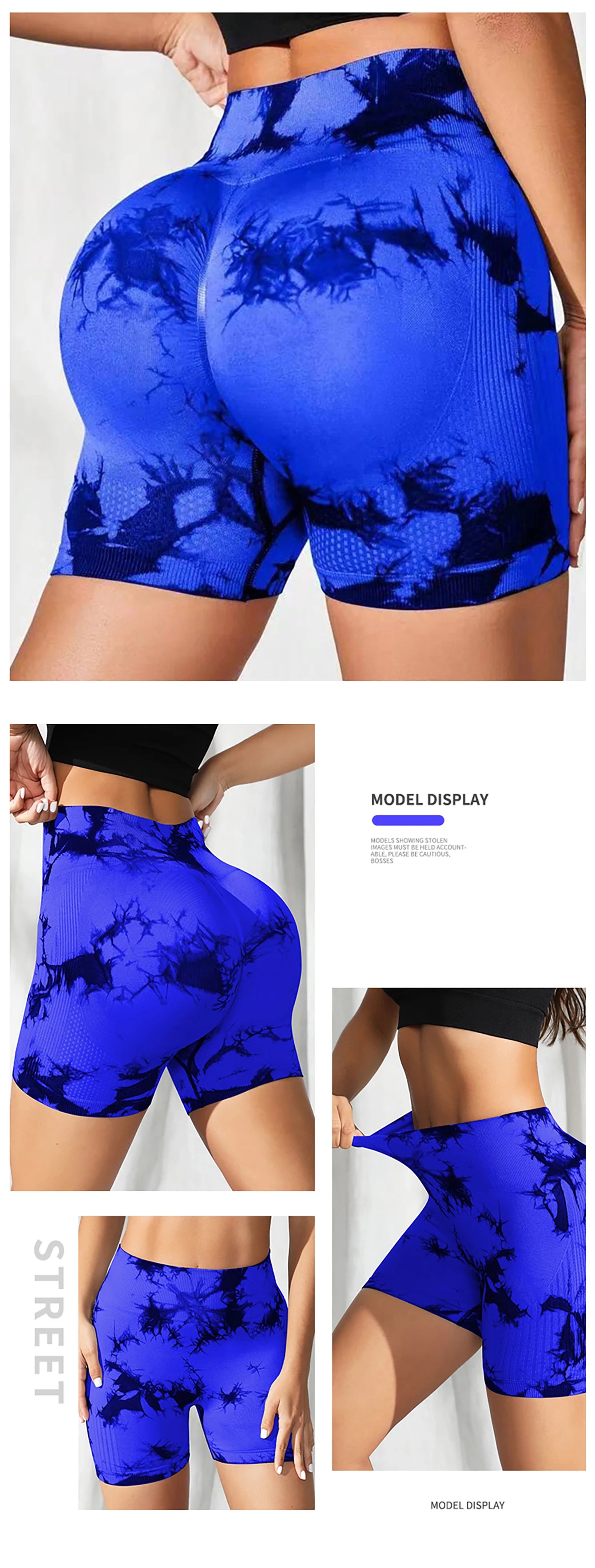 Leggings sin costuras Tie Dye para mujer, pantalones de Yoga de cintura alta, mallas elásticas de levantamiento de glúteos, mallas deportivas de cintura ancha