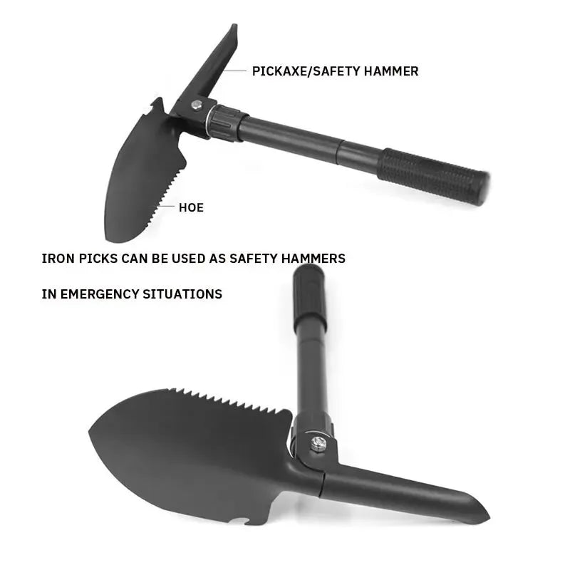 Pala de ingeniero, pala militar para exteriores, pala militar plegable multifuncional, vehículo, pala de pesca para acampar, púa, 1 ud.
