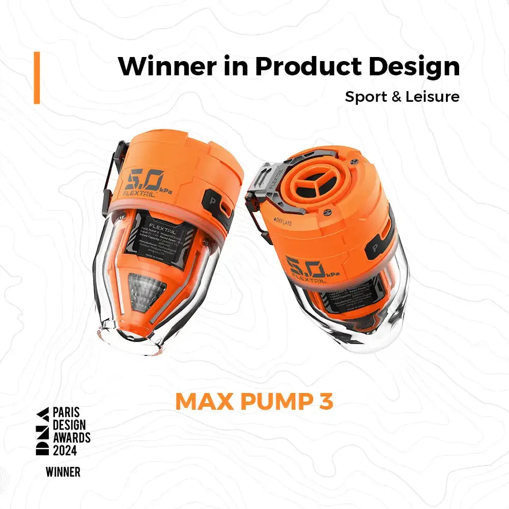 FLEXTAIL MAX PUMP 3 - Bomba de aire recargable 2 en 1 de alta velocidad Bomba de camping portátil para cama de aire, colchonetas para dormir, bolsa de vacío