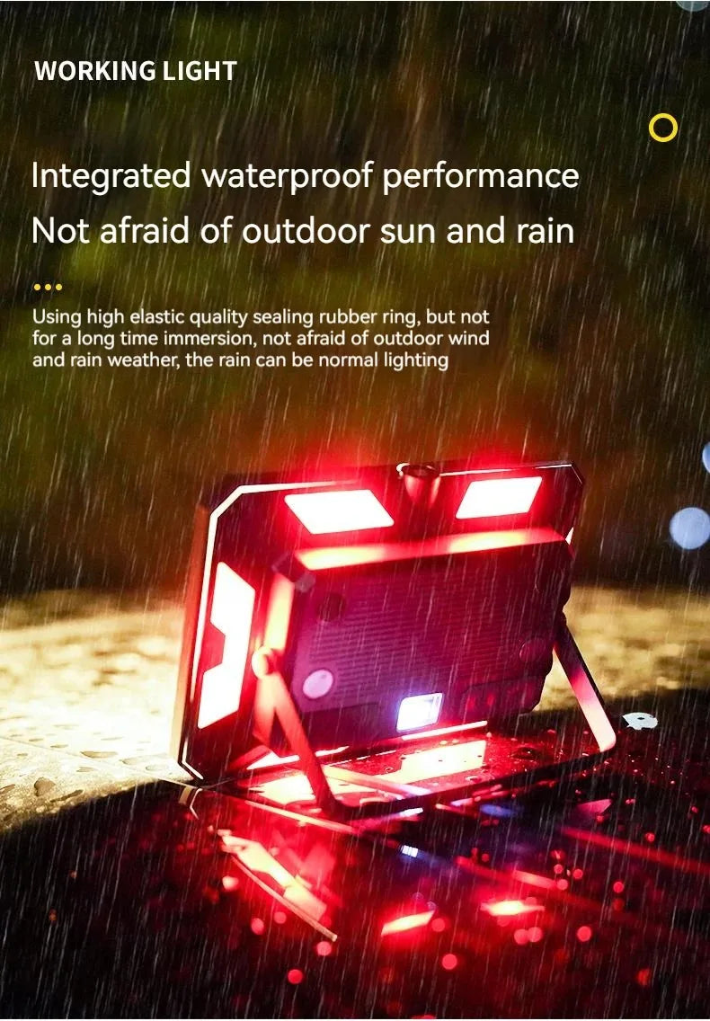 Luz LED para tienda de campaña, reflector recargable, iluminación de emergencia para exteriores de alta potencia, lámparas de noche colgantes portátiles impermeables