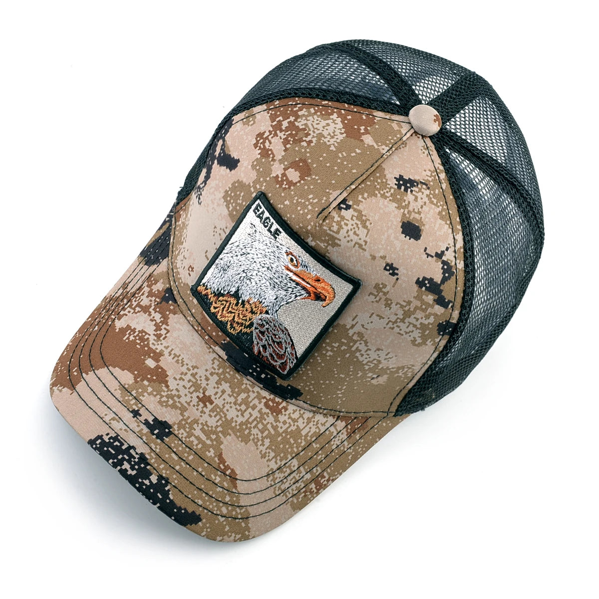 Gorras de camionero de moda con parche de cabra bordado gorra de béisbol Snapback para las cuatro estaciones para hombres y mujeres gorra con visera ajustable