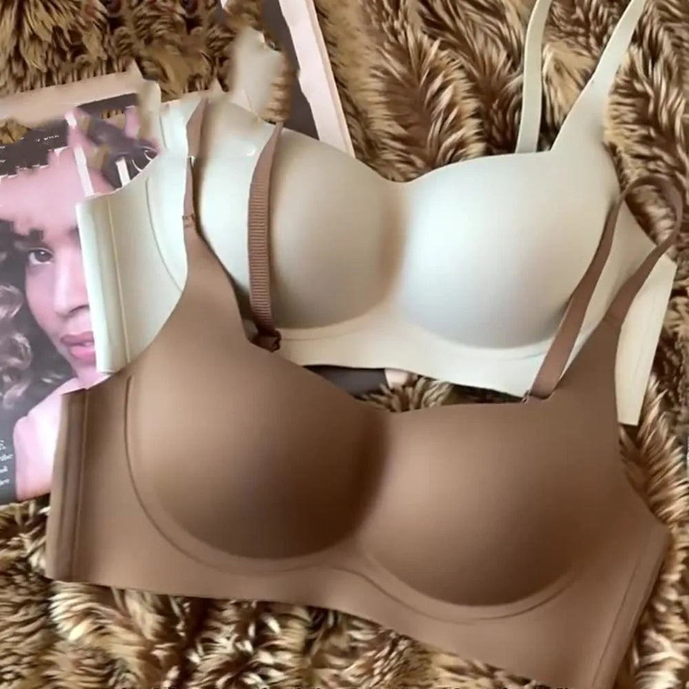 Cómodo sujetador sin costuras a prueba de golpes, ropa interior antiflacidez, sujetador de realce, Bralette íntimo para mujer y niña