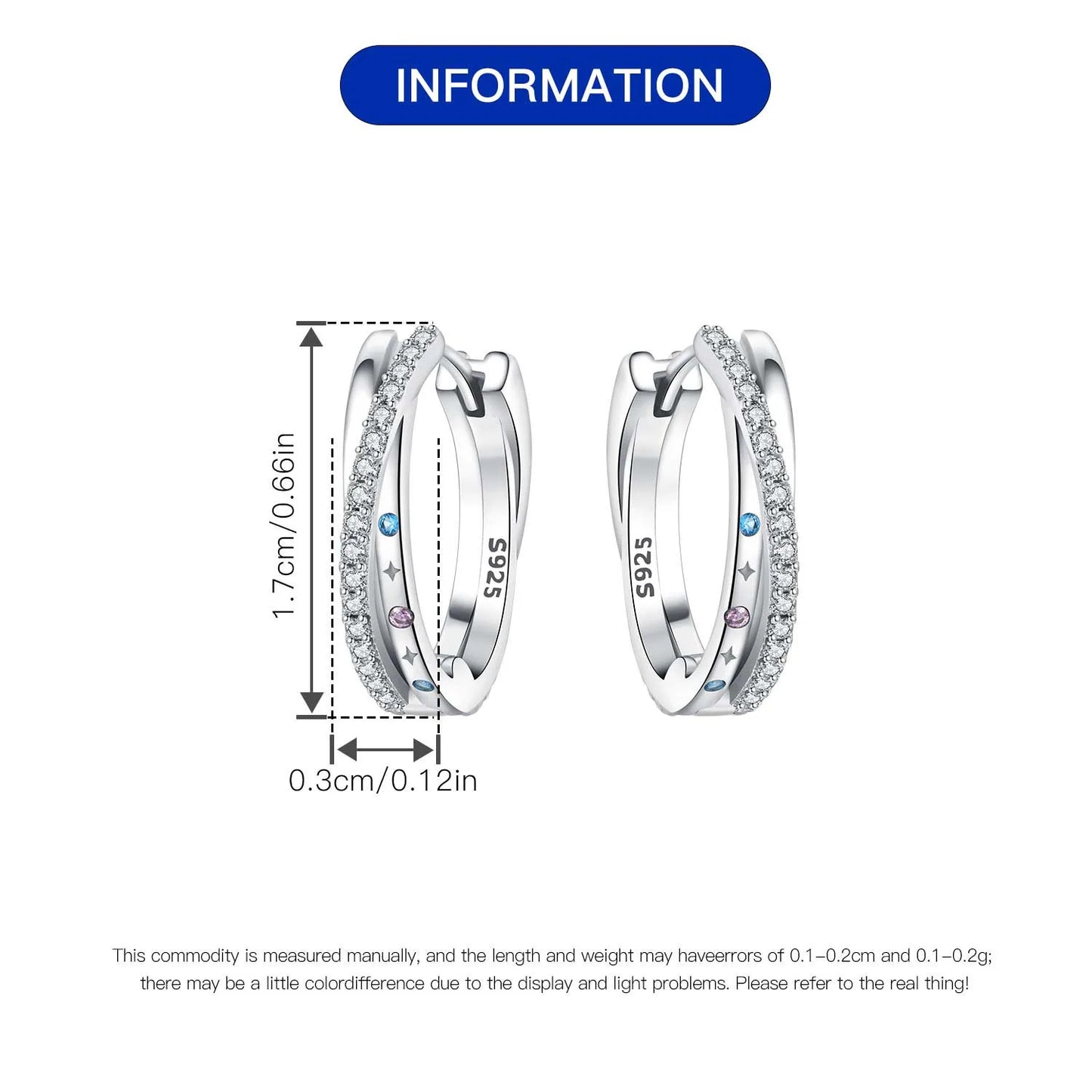 Orstarry-pendientes circulares de Plata de Ley 925 con forma de gota para mujer, aretes colgantes, joyería versátil para fiesta, regalos