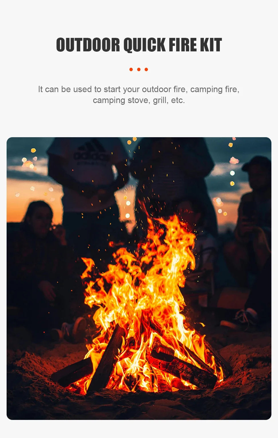 Palo de iniciación de fuego de madera de grasa, herramientas para hacer fuego al aire libre, palos de madera Natural para acampada, senderismo, supervivencia de emergencia, 1 caja