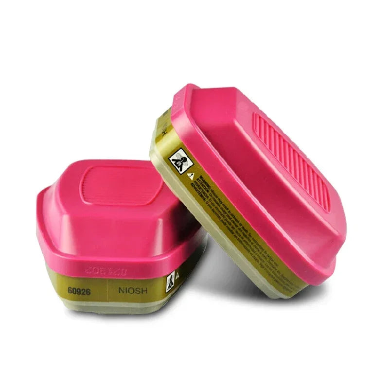 Accesorios de caja de filtro de máscara de gas 60926, 60923, 60921 - Cartucho/filtro multigas/vapor con protección P100 para vapores orgánicos