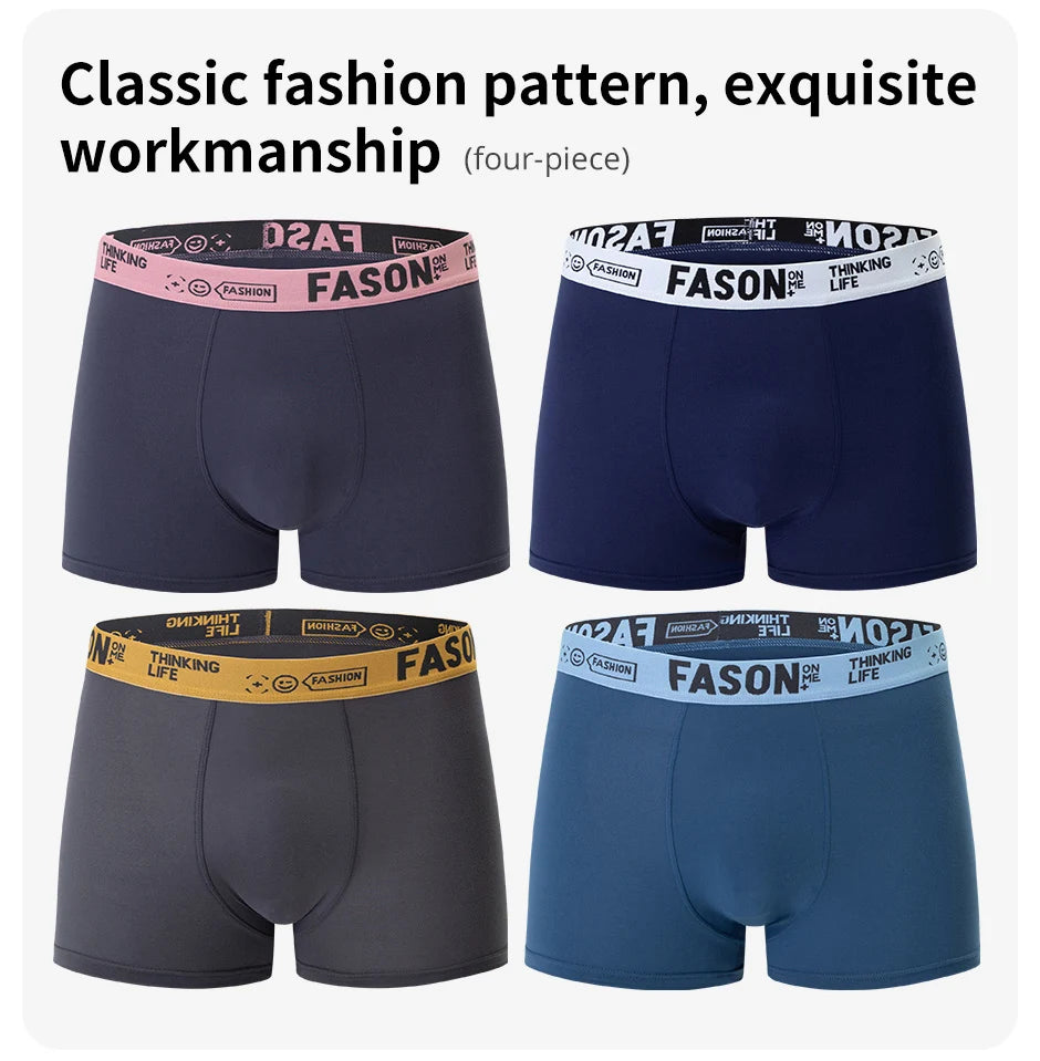 Paquete de 4/10 pantalones cortos para adolescentes y adultos, pantalones cortos sencillos de varios tamaños a la moda para padres e hijos, ropa interior cómoda para hombres, cintura elástica P