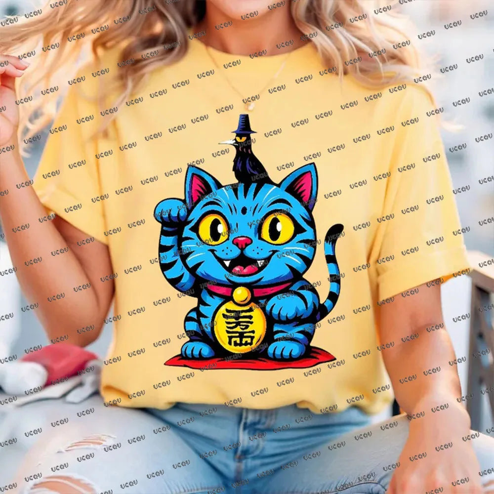 Camiseta KPop Demon Hunters para niños, camisetas de manga corta de verano, camisetas de algodón con cuello redondo, camisetas de película de moda 2025 para niños adultos
