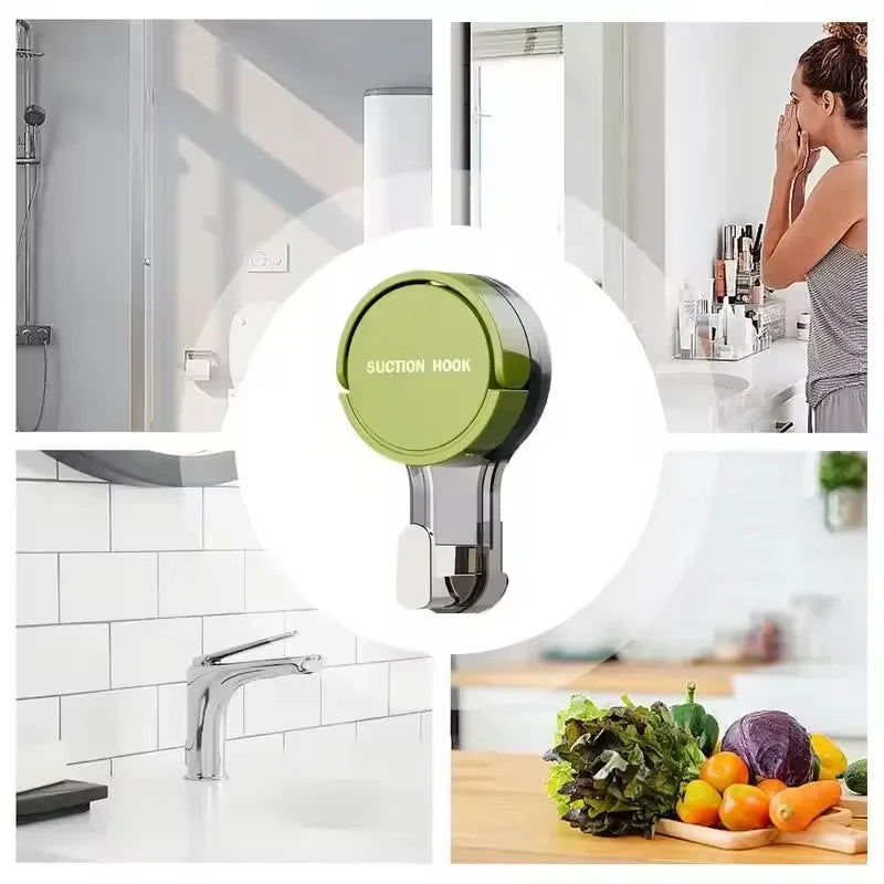 Gancho de ventosa reutilizable de 1 a 20 piezas, ganchos de ventosa para baño al vacÃÂo, toallero impermeable, colgador de ropa, accesorio de gancho
