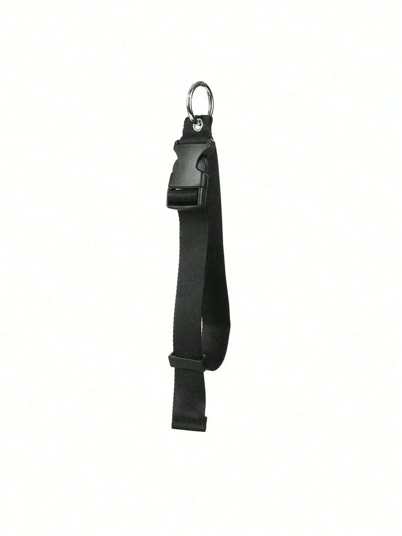 Soporte de correa de equipaje antirrobo de nailon negro portátil, pinza para agregar bolsa, Clip para bolso, uso para llevar multiherramienta, herramienta para acampar y hacer senderismo