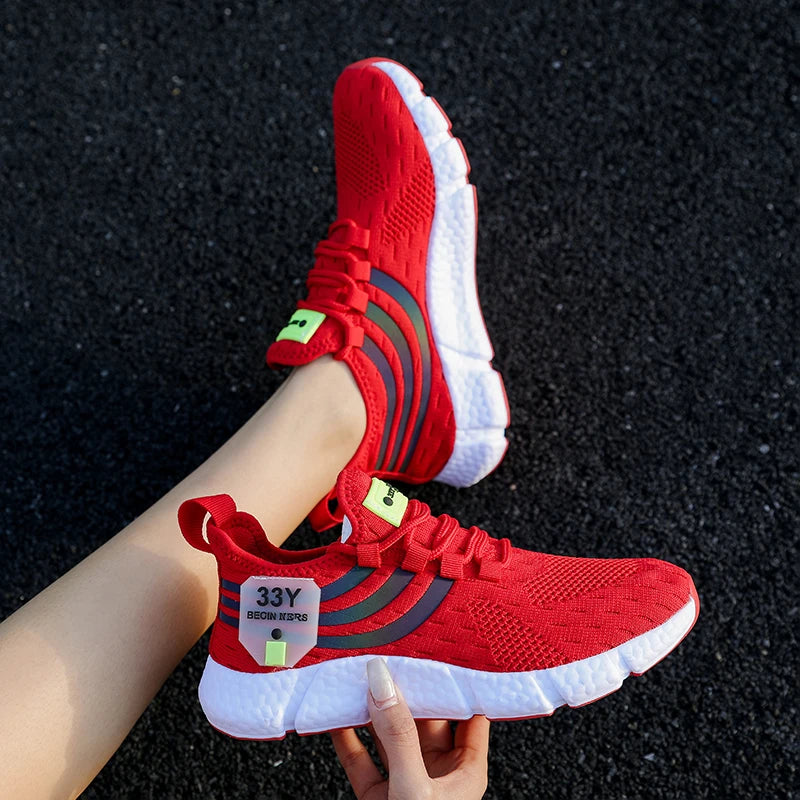 Zapatillas de deporte informales para hombre, zapatos deportivos transpirables de verano, zapatos ligeros de malla para correr al aire libre, zapatos atléticos para correr Tenis para caminar