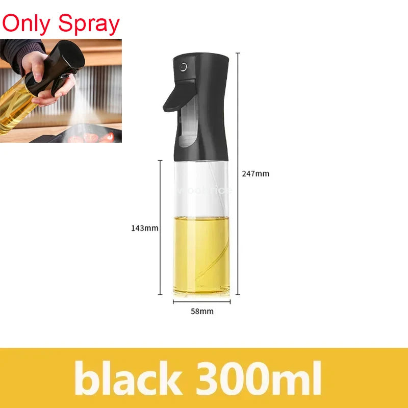 Spray 2 en 1 para botella dispensadora de aceite de oliva, diseño de mango cómodo para barbacoa, sartén de aire, horno, Camping