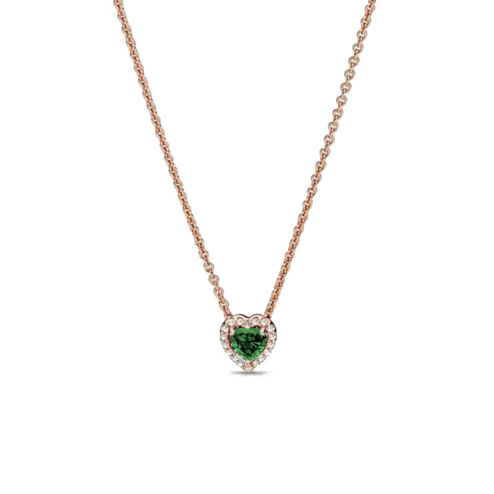 Nuevo original Plata de Ley 925 chapada brillante en forma de corazón collar pulsera mujer regalo de cumpleaños del Día de San Valentín joyería DIY
