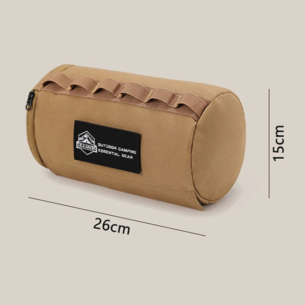 Funda de tejido al aire libre para almacenamiento de papel, soporte de servilleta colgante impermeable de poliéster para Picnic, Camping, senderismo, Rollo portátil