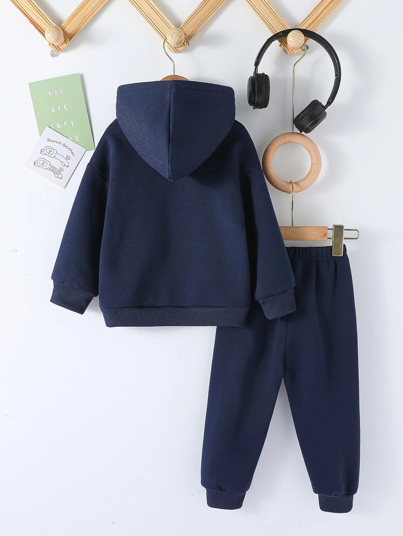 Moda para niños, 2 uds., Jersey con capucha y pantalones, trajes de 1 a 8 años, ropa deportiva informal de manga larga para niños y niñas, chándales, ropa para niños
