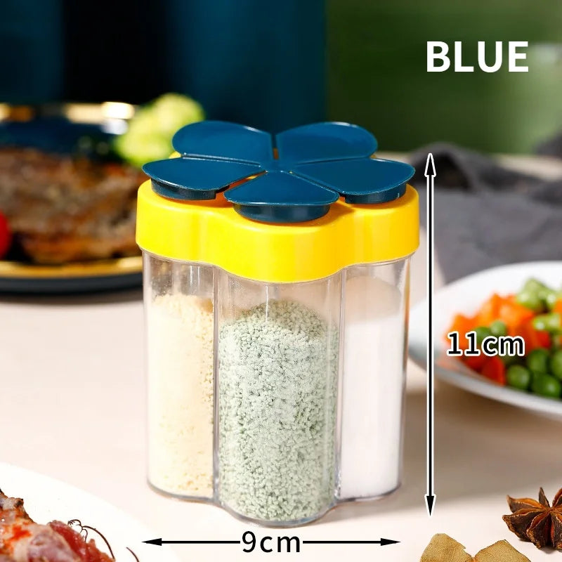 Tarro de condimentos, contenedor de plástico, botella de condimentos, organizador de especias, contenedor de condimentos para acampar al aire libre, juegos de utensilios de cocina