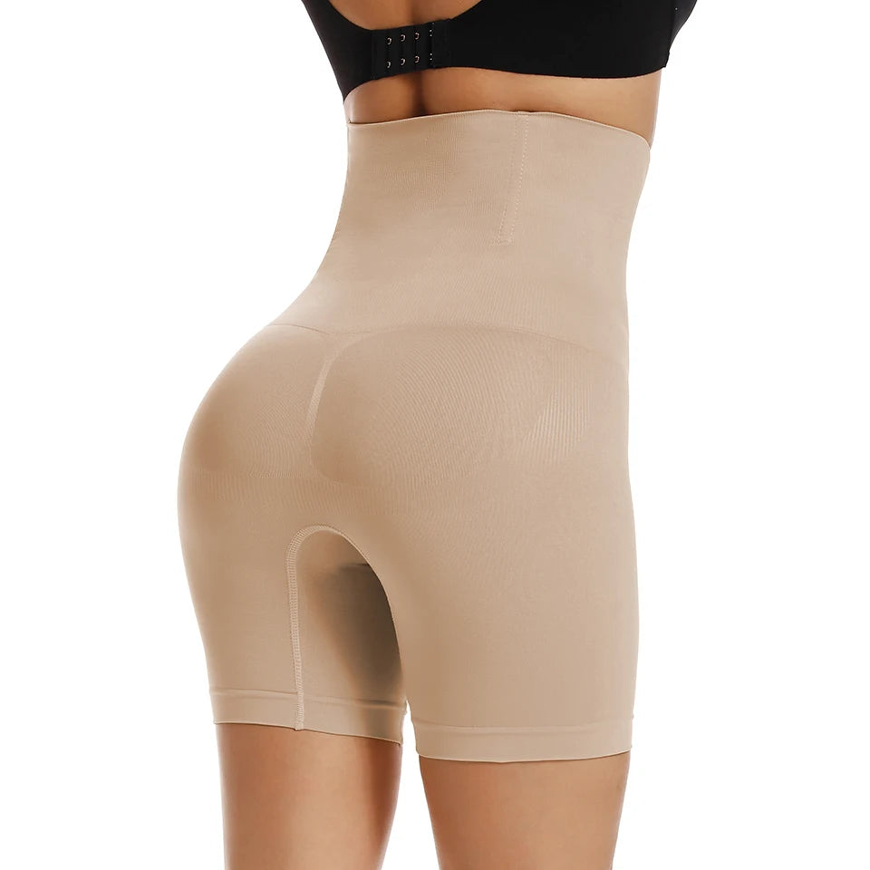 Pantalones cortos moldeadores de cintura alta para mujer, ropa moldeadora para Control de barriga, muslo, entrenador de cintura adelgazante, levantador de glúteos, bragas moldeadoras