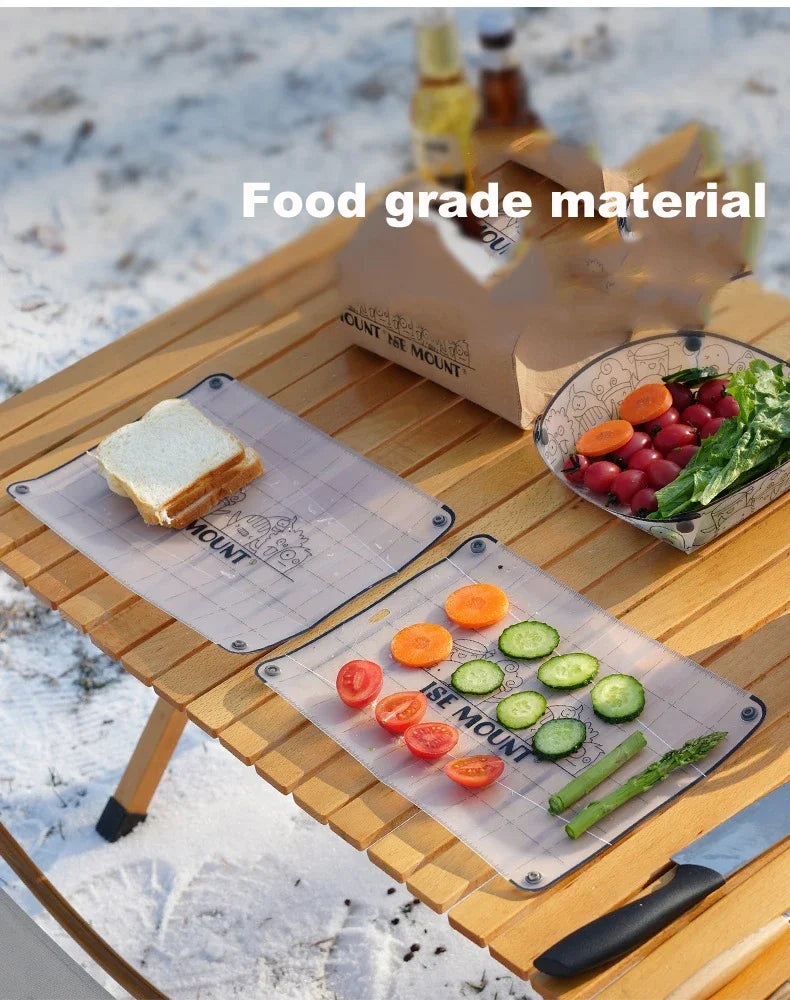 Tabla de comedor plegable de PP para exteriores, tabla de cortar portátil ultraligera de calidad alimentaria, Mini tabla de cortar, accesorios de Camping, herramienta de Picnic