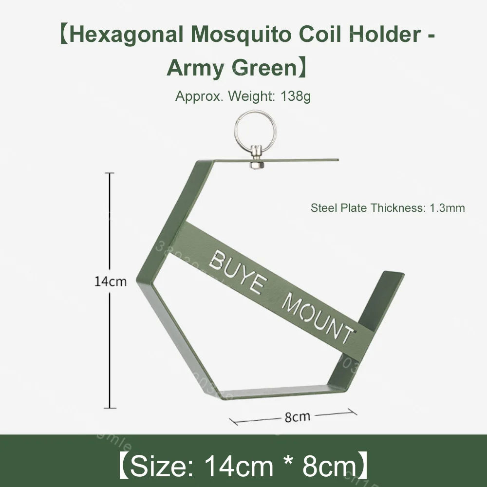 Bandeja de bobina para mosquitos al aire libre, herramientas de Camping, soporte para bobina de mosquitos para senderismo turístico, suministros de Camping, soporte para bobina de mosquitos colgante