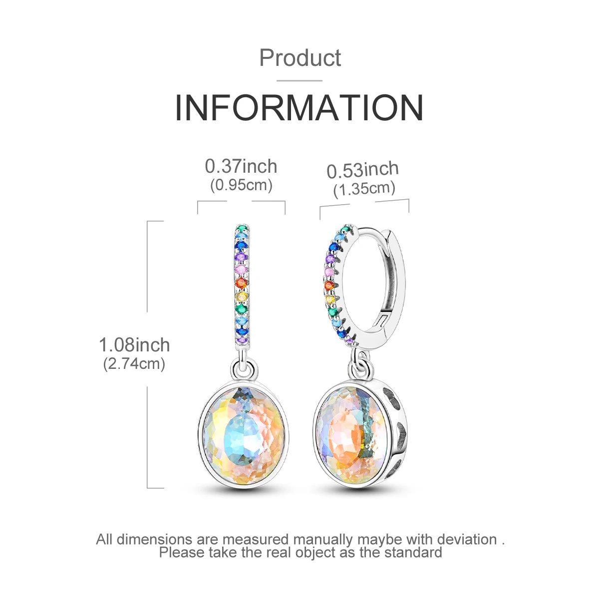 Orstarry-pendientes circulares de Plata de Ley 925 con forma de gota para mujer, aretes colgantes, joyería versátil para fiesta, regalos