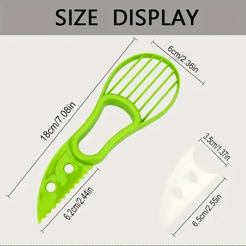 Rebanador de aguacate multifuncional 3 en 1, herramientas de accesorios de Camping para cocina casera al aire libre