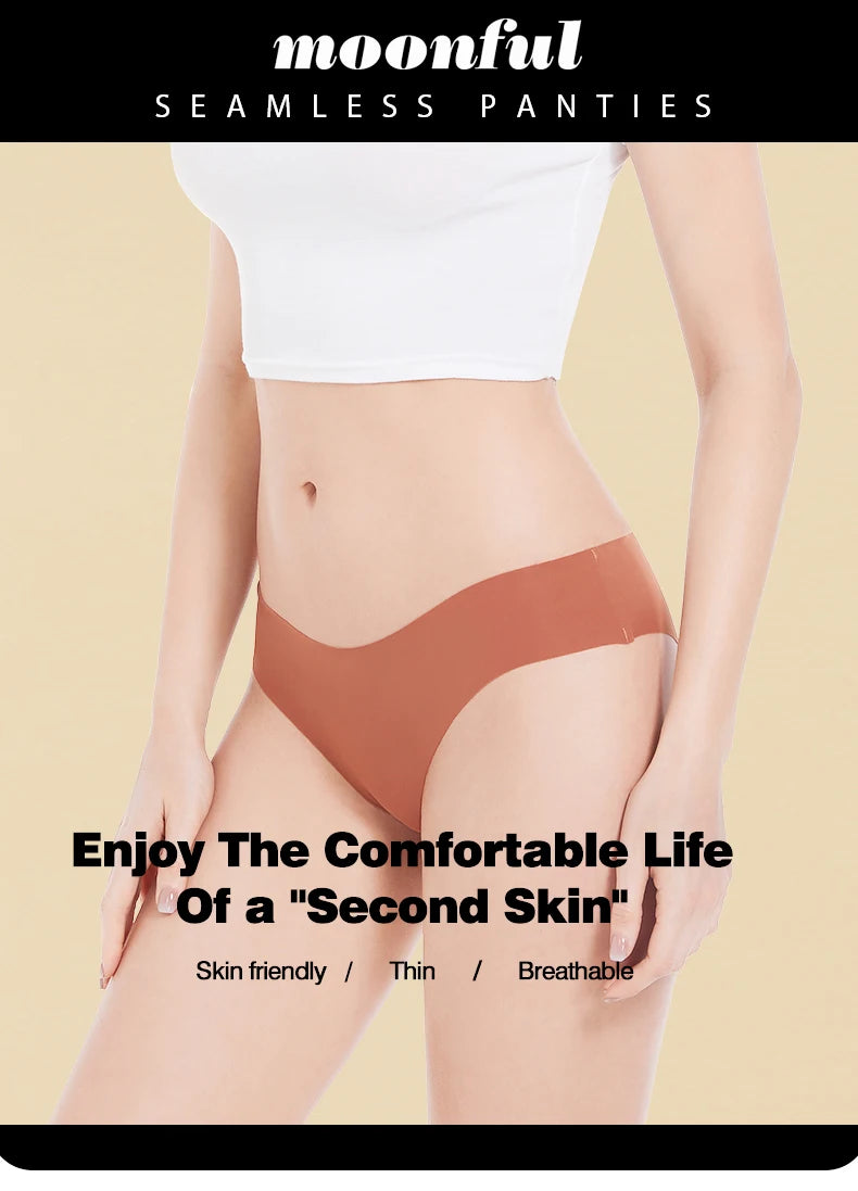 Conjunto de 3 uds de bragas sin costuras para mujer, ropa interior Sexy transpirable de cintura baja, bragas de seda sólidas, bragas invisibles sin costuras para mujer, calzones sin costura mujer