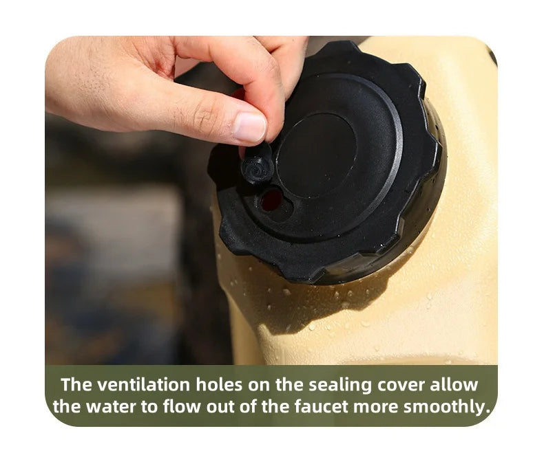 Cubo de agua para vehículo de recorrido autónomo al aire libre, cubo de almacenamiento de agua para el hogar, cubo de agua para acampar, cubo de agua pura potable
