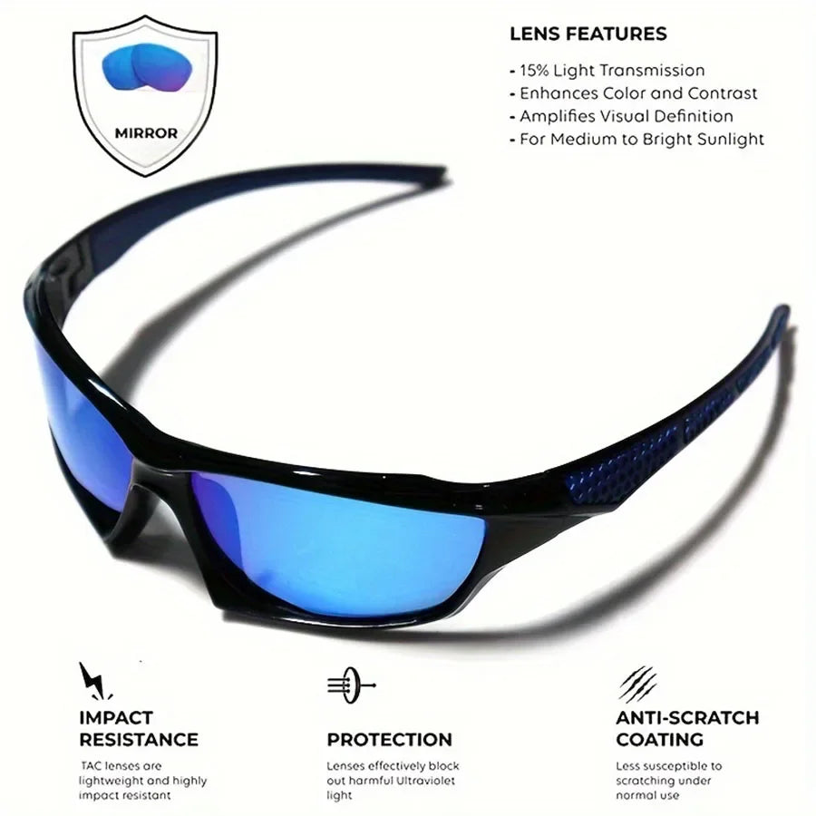 Gafas de sol deportivas de moda, gafas polarizadas con protección UV, gafas personalizadas, montura redonda de Metal, gafas UV400 para hombres y mujeres