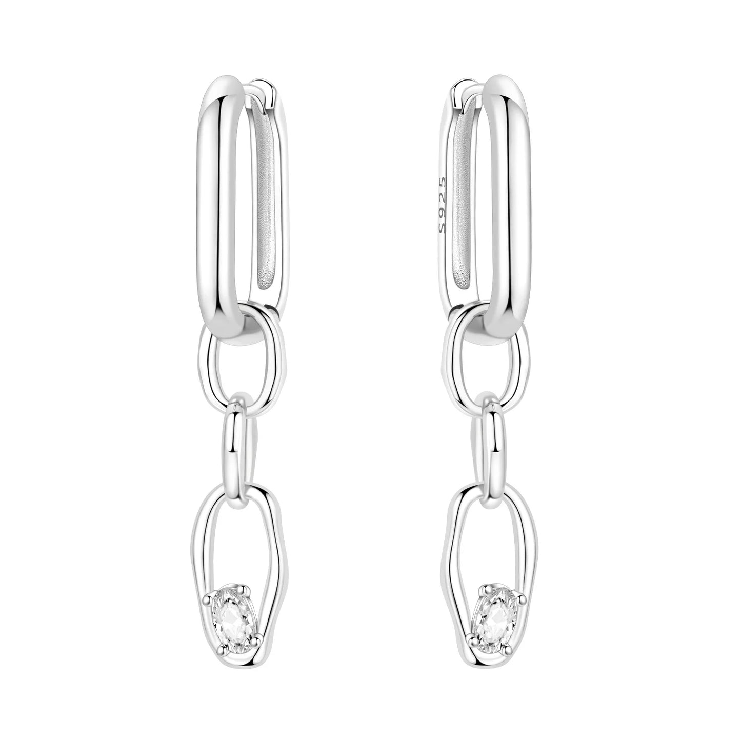 Orstarry-pendientes circulares de Plata de Ley 925 con forma de gota para mujer, aretes colgantes, joyería versátil para fiesta, regalos