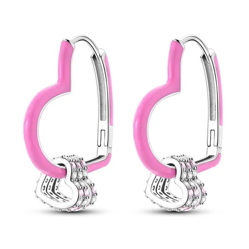 Orstarry-pendientes circulares de Plata de Ley 925 con forma de gota para mujer, aretes colgantes, joyería versátil para fiesta, regalos
