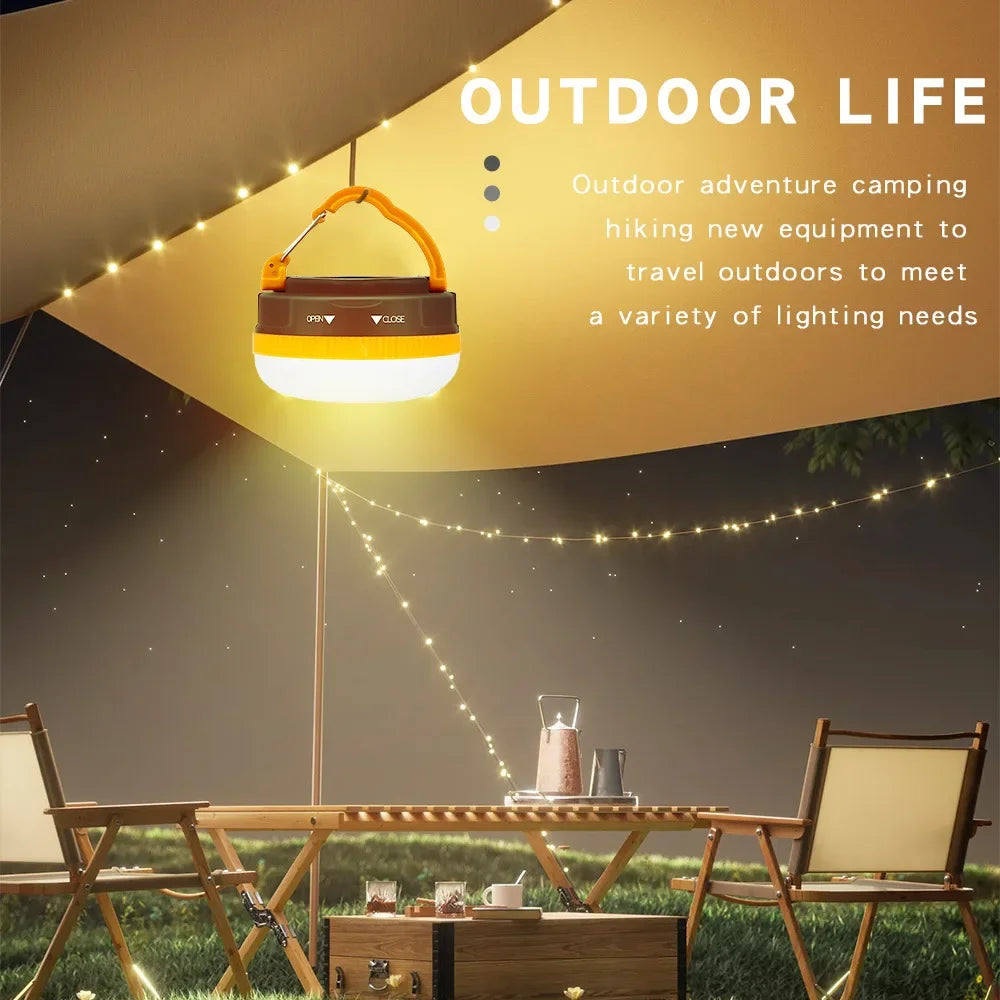 Linterna de Camping de alta potencia de 10W, lámpara para tiendas de campaña, batería aaa, luces portátiles para acampar, lámpara colgante nocturna para senderismo al aire libre