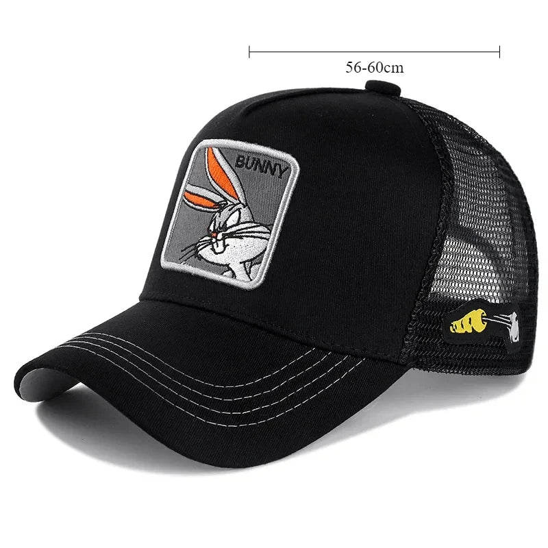 Gorra de béisbol de algodón con Cierre trasero de dibujos animados de Anime de marca de alta calidad para hombres y mujeres, gorro de malla de Hip Hop para papá, gorra de camionero, triangulación de envÃos