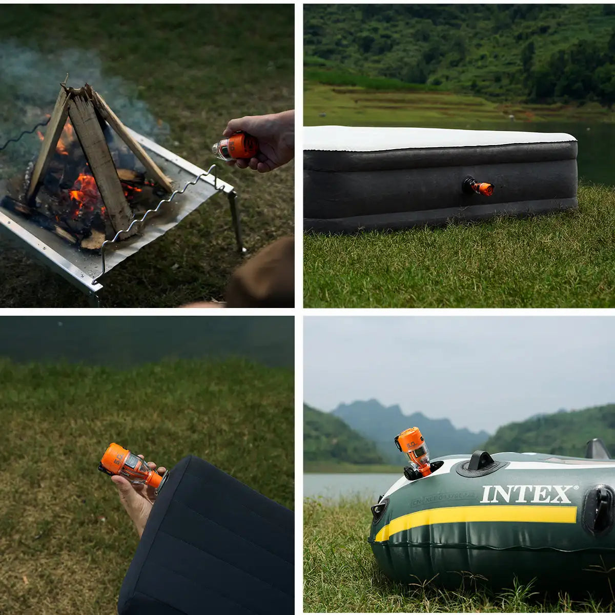 FLEXTAIL MAX PUMP 3 - Bomba de aire recargable 2 en 1 de alta velocidad Bomba de camping portátil para cama de aire, colchonetas para dormir, bolsa de vacío