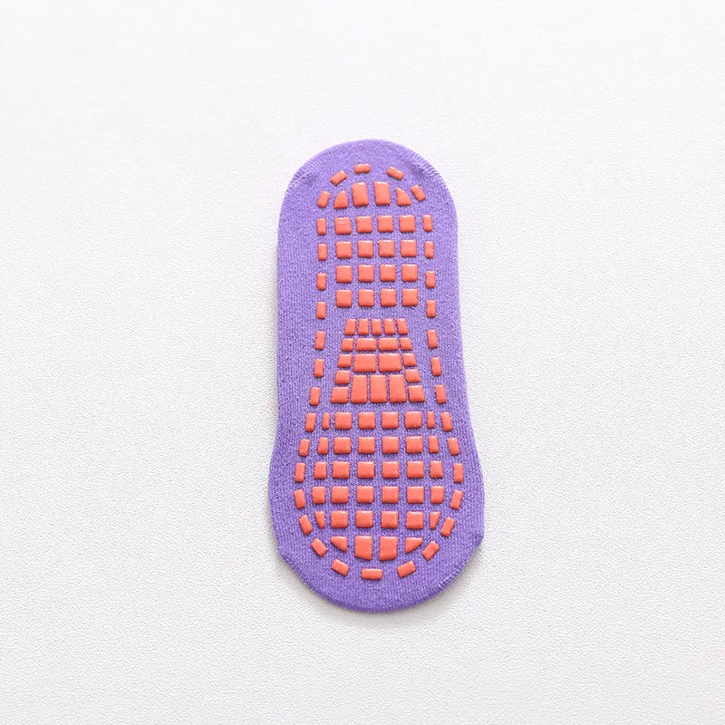 Calcetines antideslizantes para niños y adultos, calcetines de trampolín para padres e hijos, calcetines de algodón elásticos, calcetines deportivos para niños y niñas