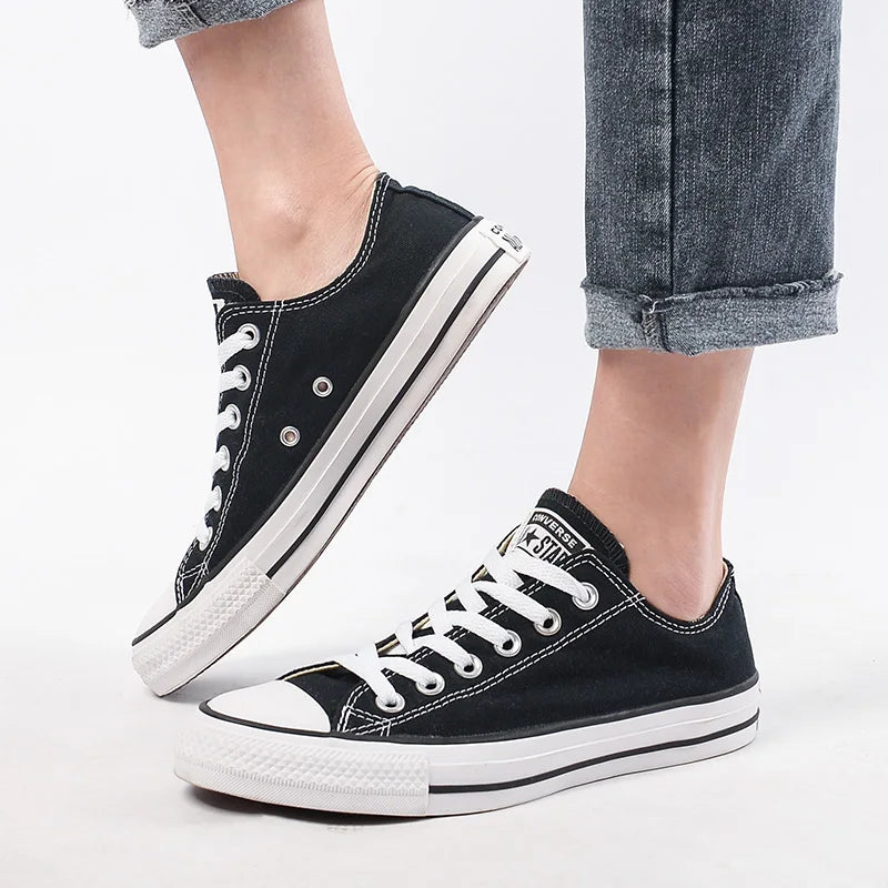 Converse zapatos de hombre zapatos de mujer 2024 invierno nueva moda todo-fósforo zapatos de lona bajos zapatos deportivos casuales 101001