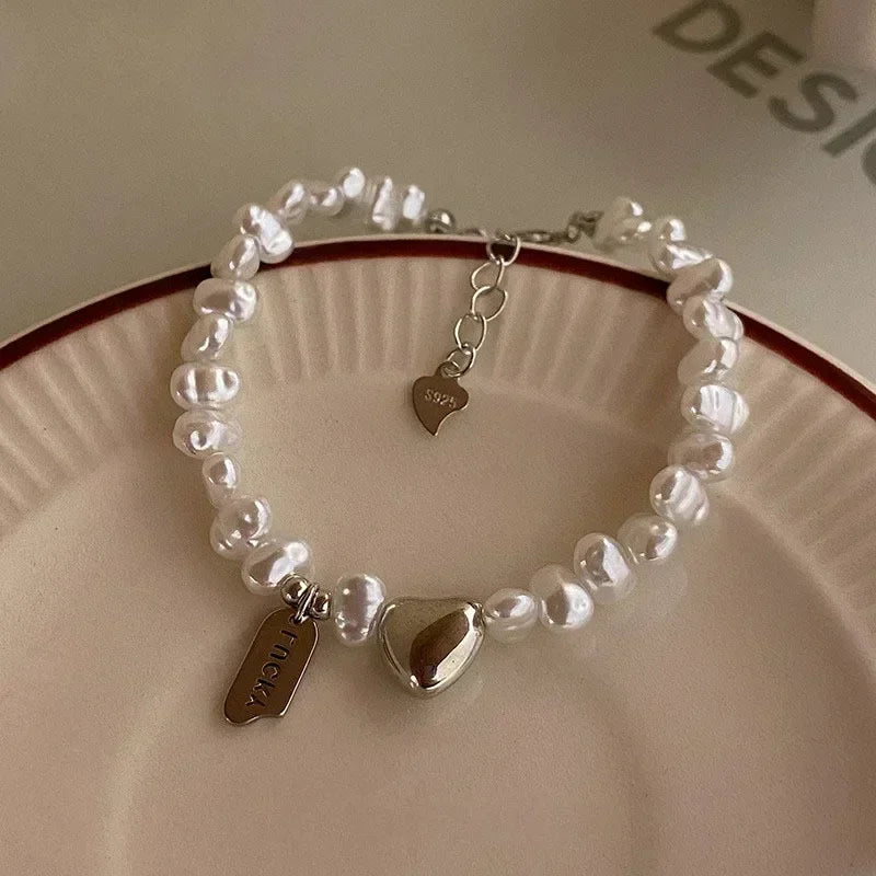 Pulsera con borlas y cadena de estrella para mujer, diseño de nicho, cuentas de cristal azul de fantasÃa, pulsera de cuerda elástica, regalos de joyerÃa para mejores amigos