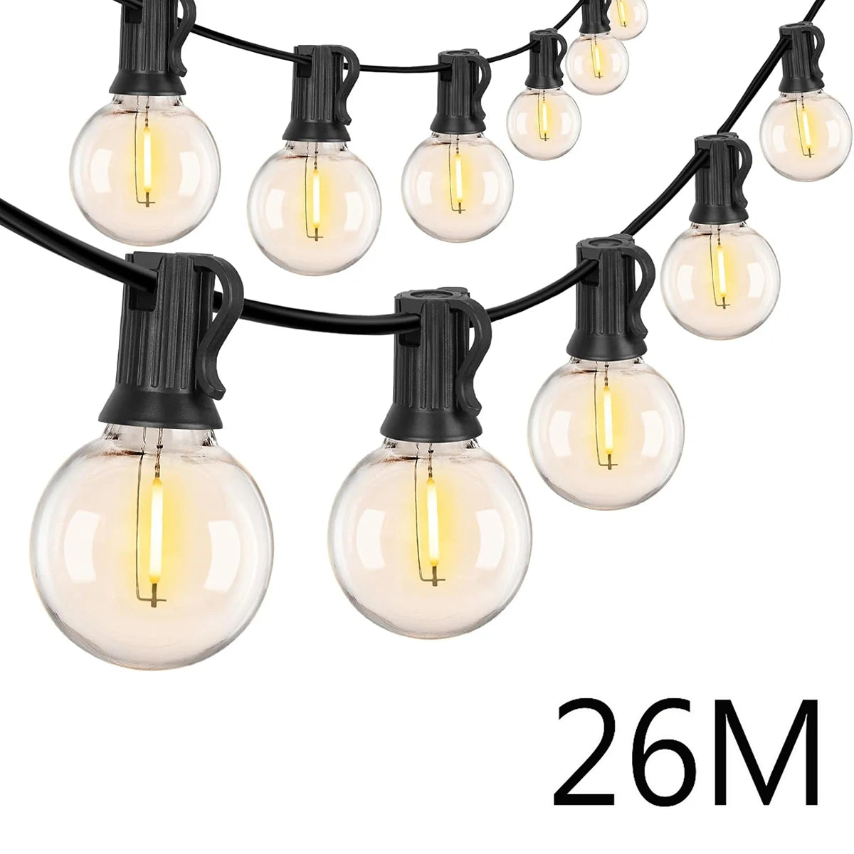 Guirnalda de luces LED para exteriores de 110V/220V, guirnalda de hadas para Patio, lámpara para boda, calle, Camping, jardÃÂn, decoración de fiesta